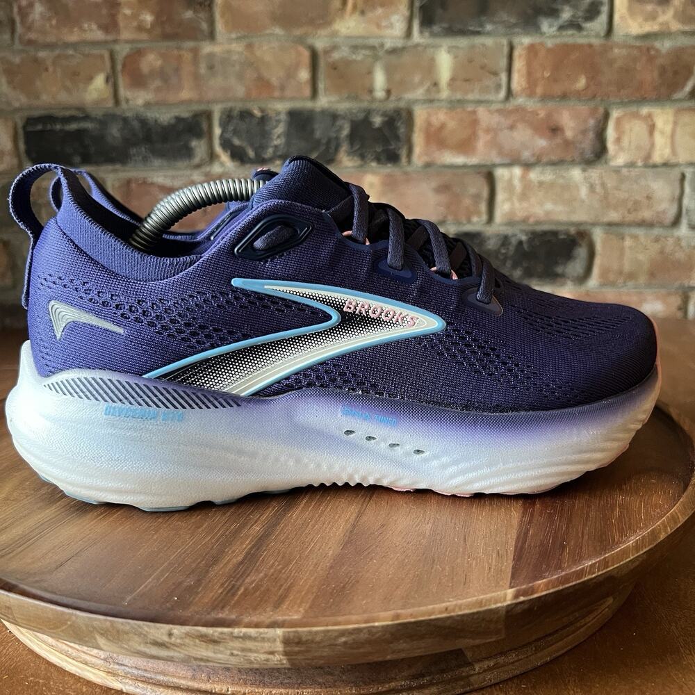 Brooks Glycerin GTS 22 Womens 8 Wide Blue Max Cushioned Running Shoes Sneakers - Picture 10 of 16